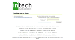 Desktop Screenshot of candidature.intechinfo.fr
