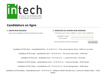 Tablet Screenshot of candidature.intechinfo.fr
